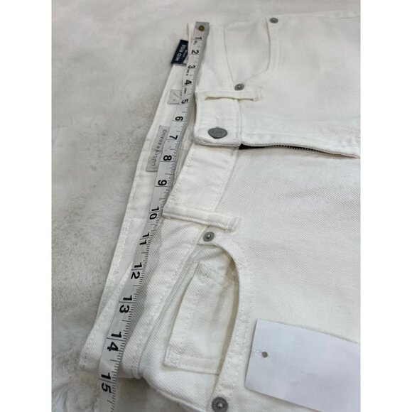 Lucky Brand Size 4/27 Mid Rise Sweet Crop White Jeans MSRP $80 NWT w/ defect - Picture 5 of 13